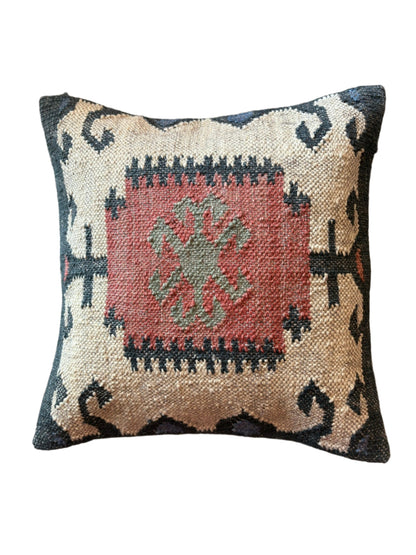 Kilim Cushion Collection - Black & Red