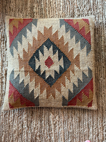 Kilim Cushion Collection - Multicolor Triangles