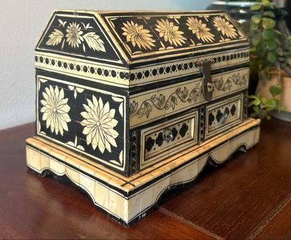 Amara Vintage Floral Hand painted Box