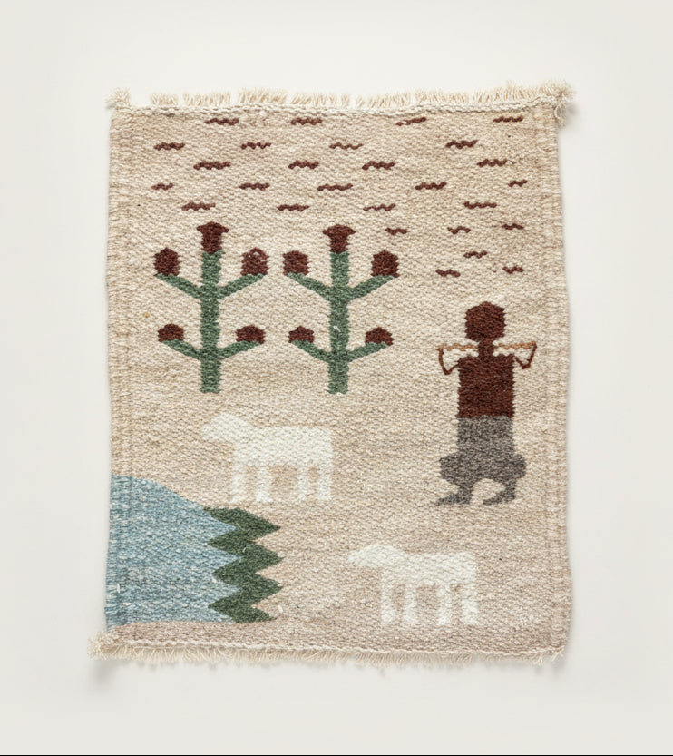"Life by the Oasis" - Textile Art in wool