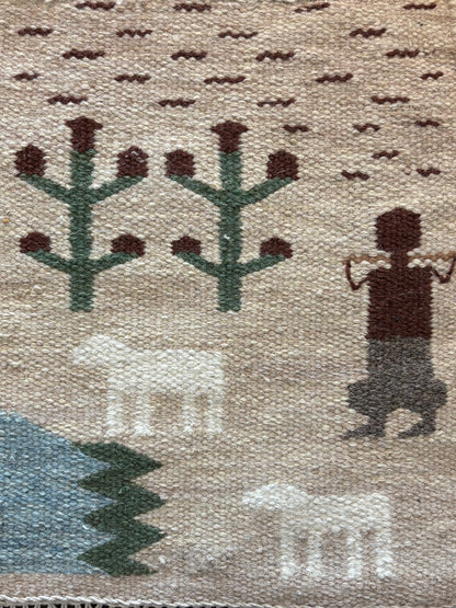 "Life by the Oasis" - Textile Art in wool