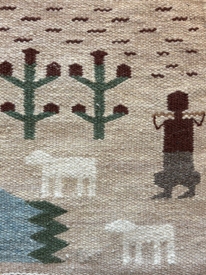 "Life by the Oasis" - Textile Art in wool