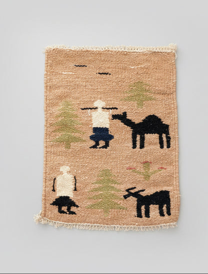 "The Camel and me" - Textile Art in wool