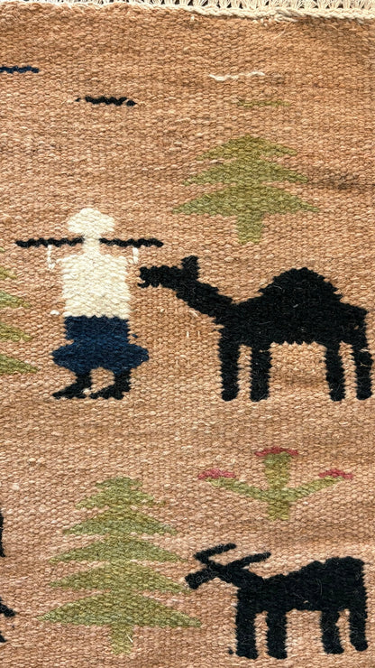 "The Camel and me" - Textile Art in wool