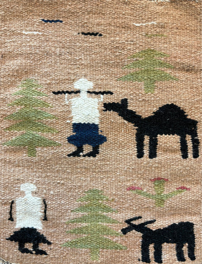 "The Camel and me" - Textile Art in wool