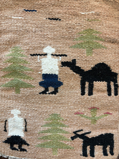 "The Camel and me" - Textile Art in wool