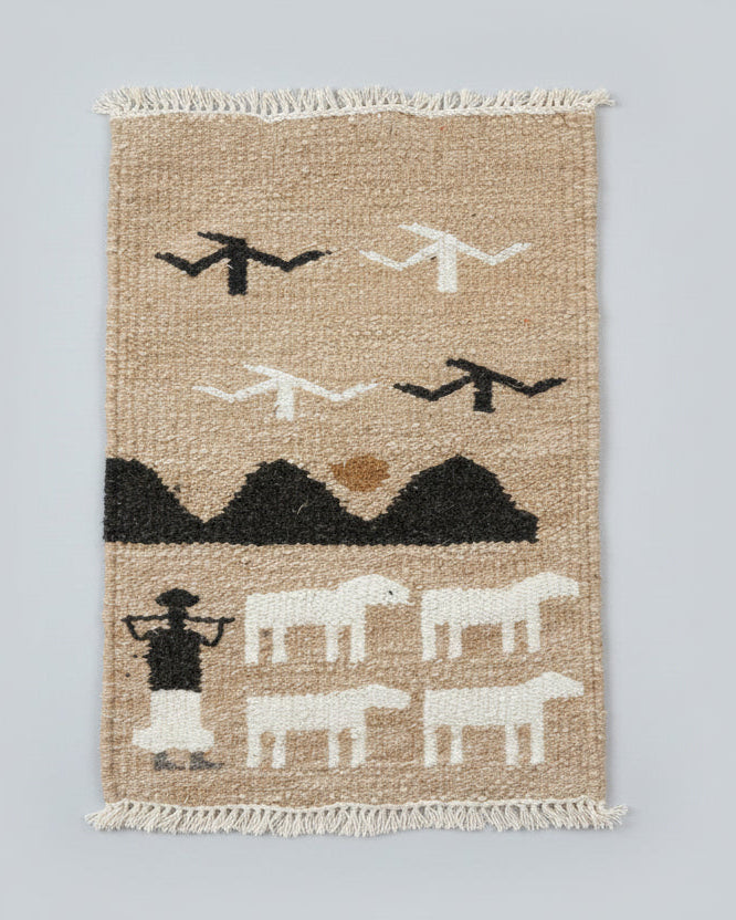 "The Sunrise" - Textile Art in wool