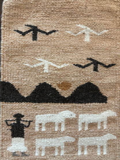 "The Sunrise" - Textile Art in wool