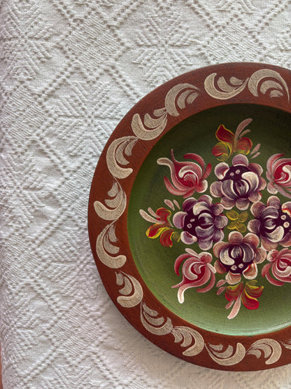 Vintage European Folk Art Display Plate