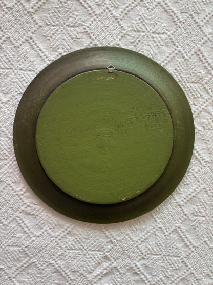 Vintage European Folk Art Display Plate