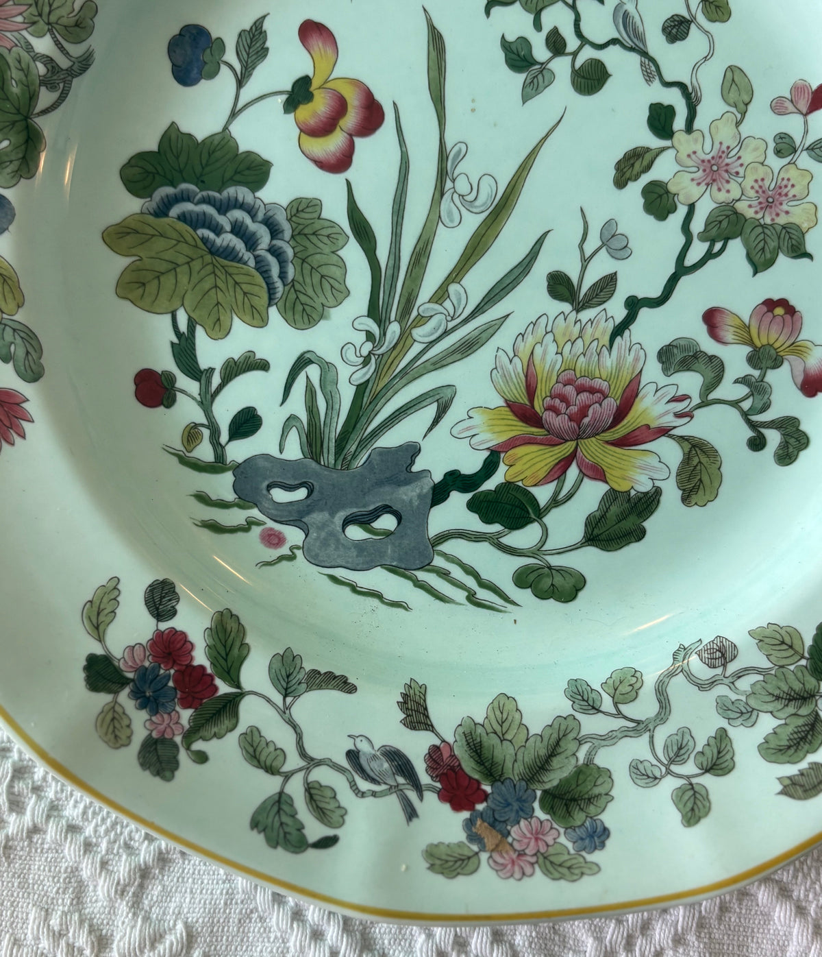 Vintage Adams Calyx Ware “Ming Jade” Dinner Plate - A single piece