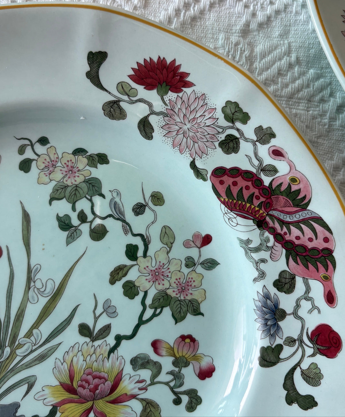 Vintage Adams Calyx Ware “Ming Jade” Dinner Plate - A single piece