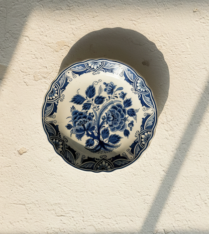 Vintage Hand-Painted RAAM Delft-Style Display Plate