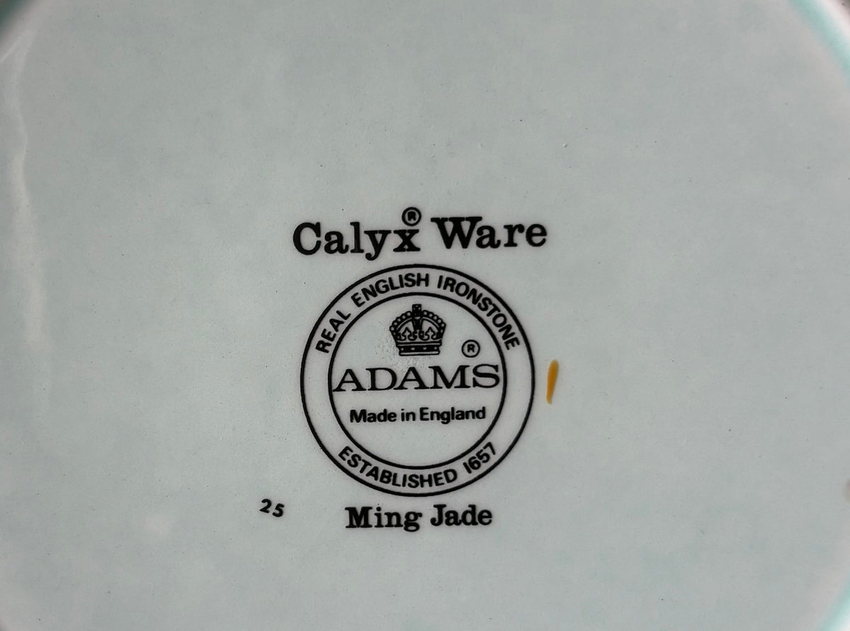 Vintage Adams Calyx Ware “Ming Jade” Dinner Plate - A single piece