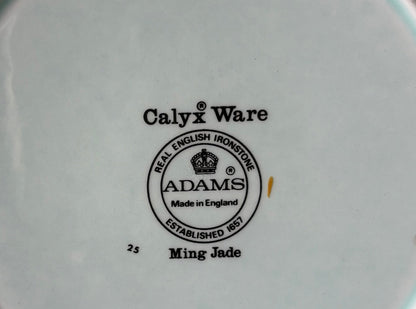 Vintage Adams Calyx Ware “Ming Jade” Dinner Plate - A single piece