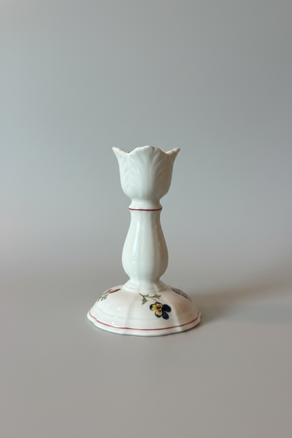 Vintage Villeroy & Boch “Petite Fleur” Porcelain Candlestick