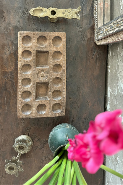 Handcarved Mancala Board Game - Rare collectible