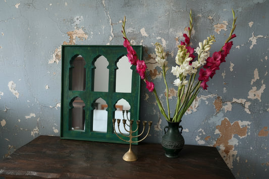 The 6 Arched Mirror - Opulent Green