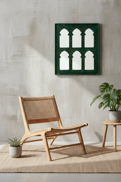 The 6 Arched Mirror - Opulent Green