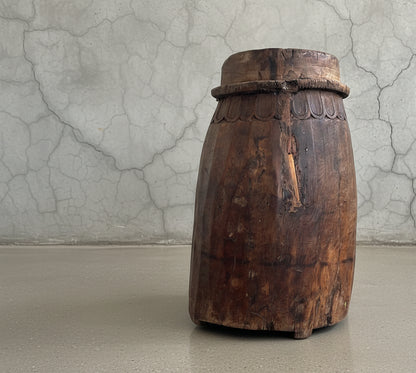 Rare Collectible - Old Himalayan pot with brass