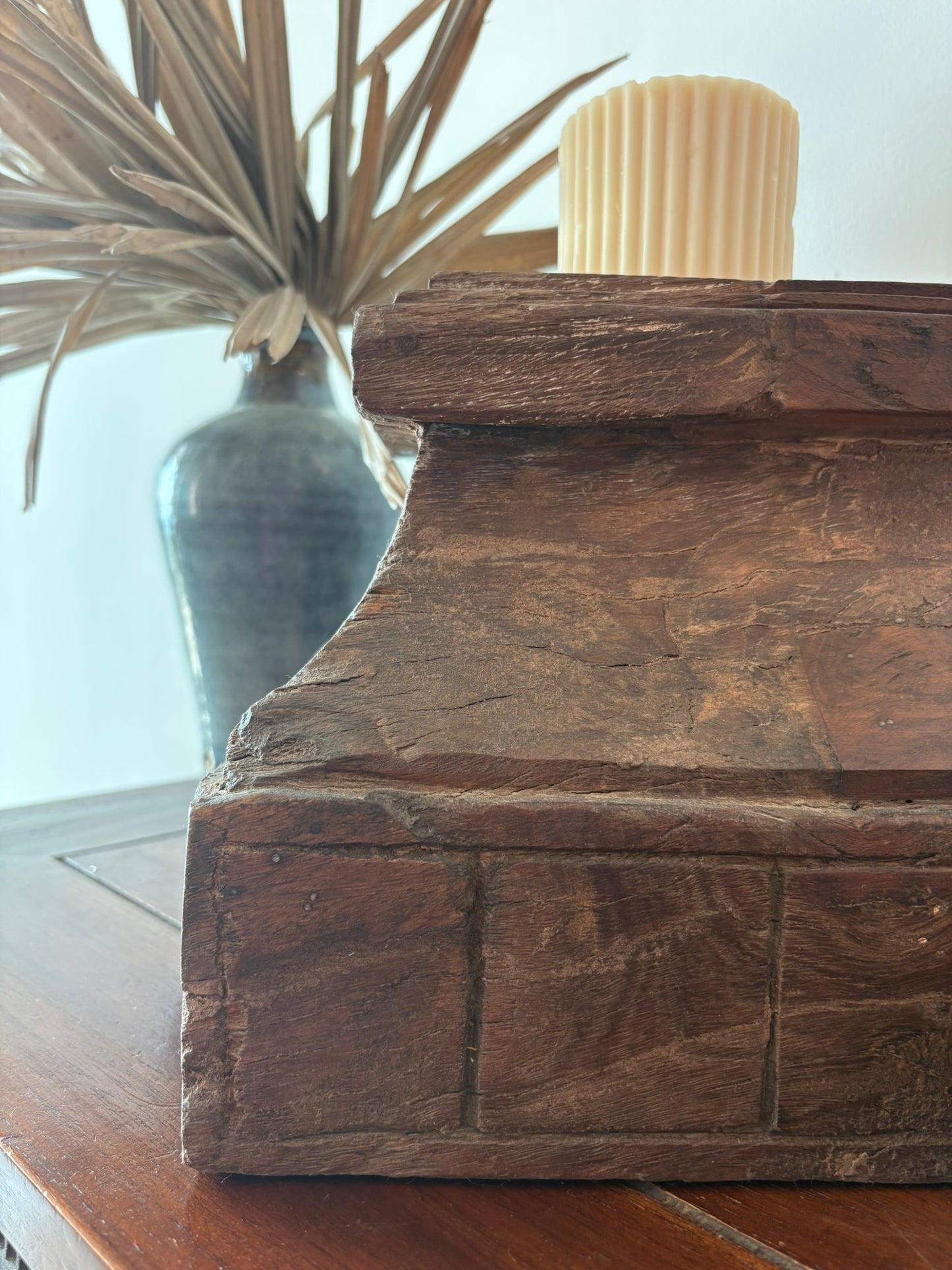 Anjali Vintage Pillar - Candle Holder