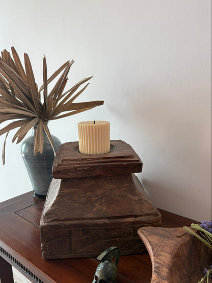 Anjali Vintage Pillar - Candle Holder
