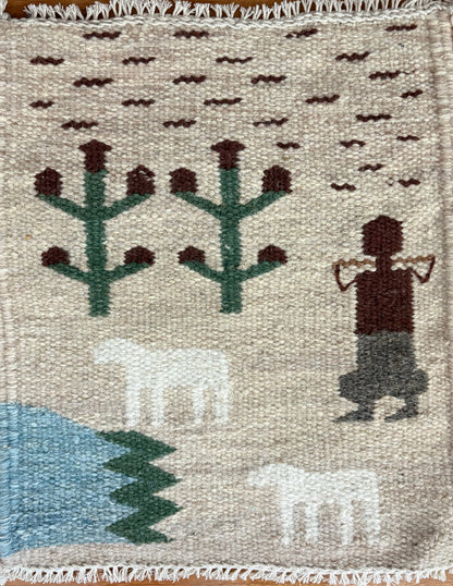 "Life by the Oasis" - Textile Art in wool
