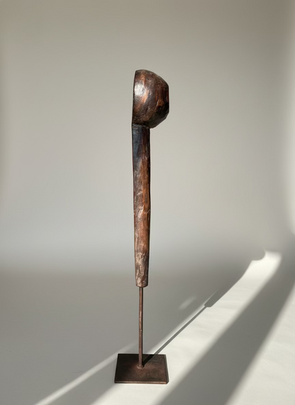 Vintage wooden spoons on stand