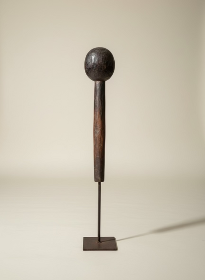 Vintage wooden spoons on stand