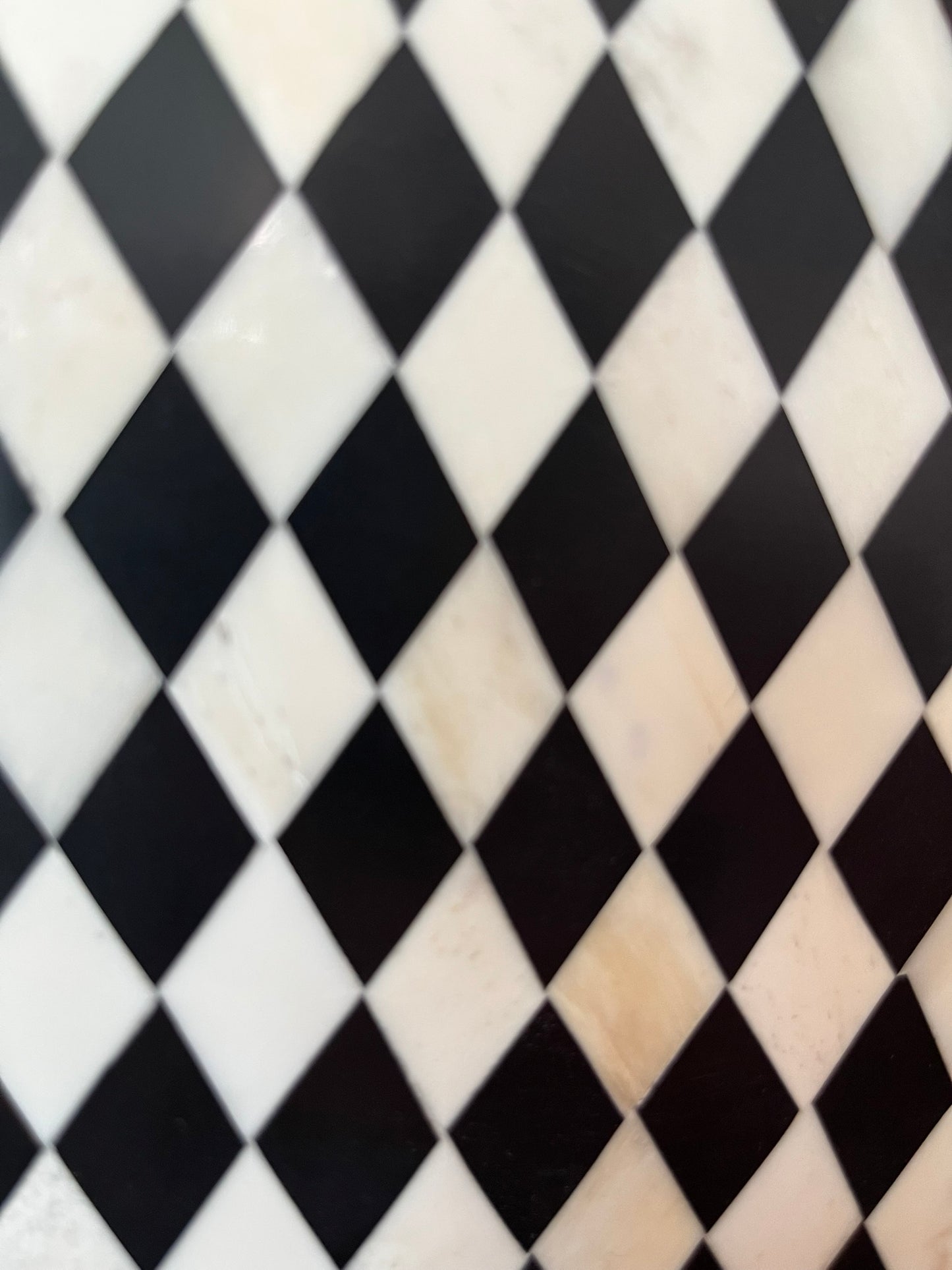 Amara Black and White Checks Inlay Lamp