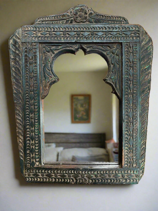 Mia Vintage Hand Carved Mirror