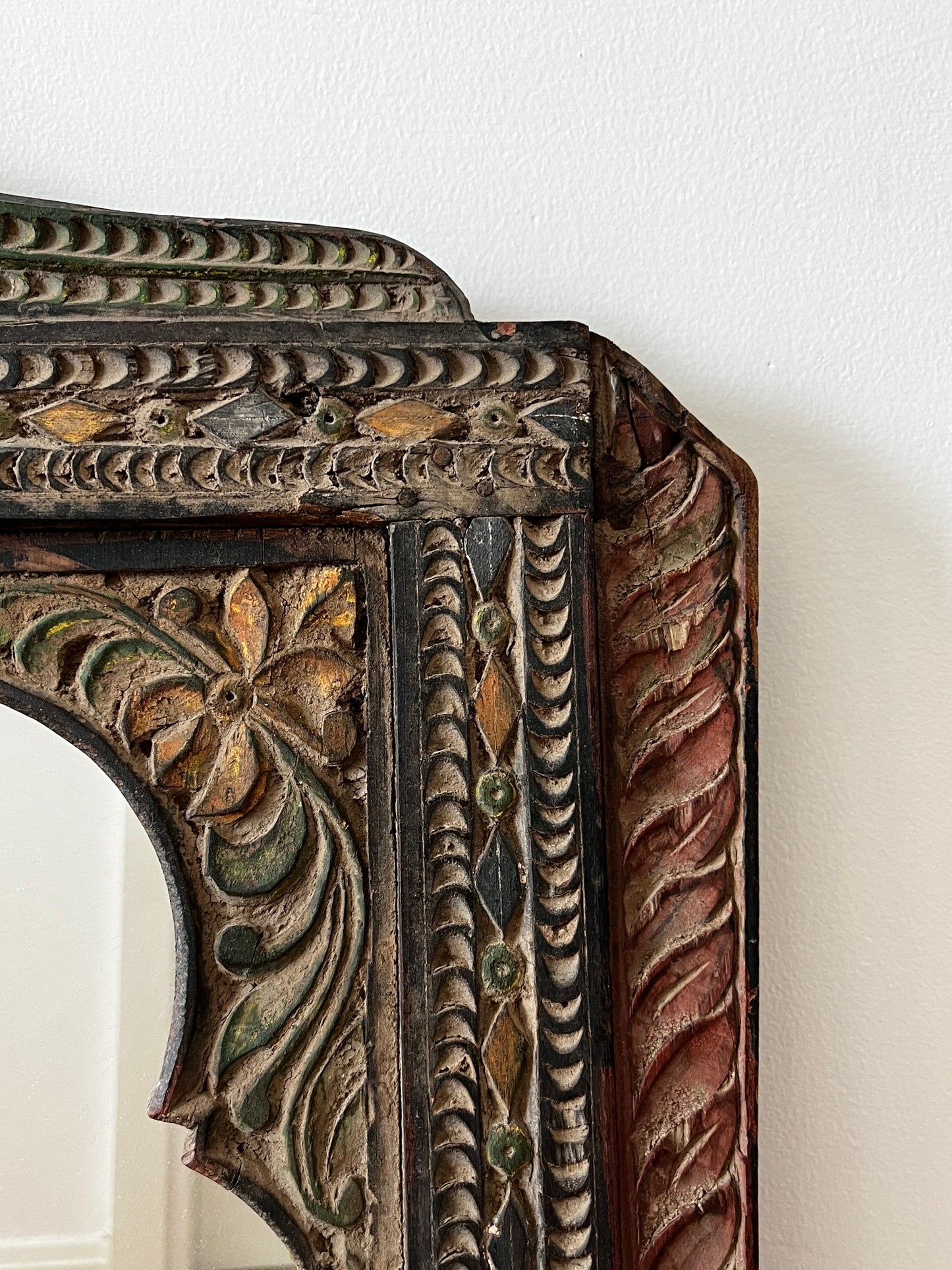 Mira Vintage Hand Carved Mirror