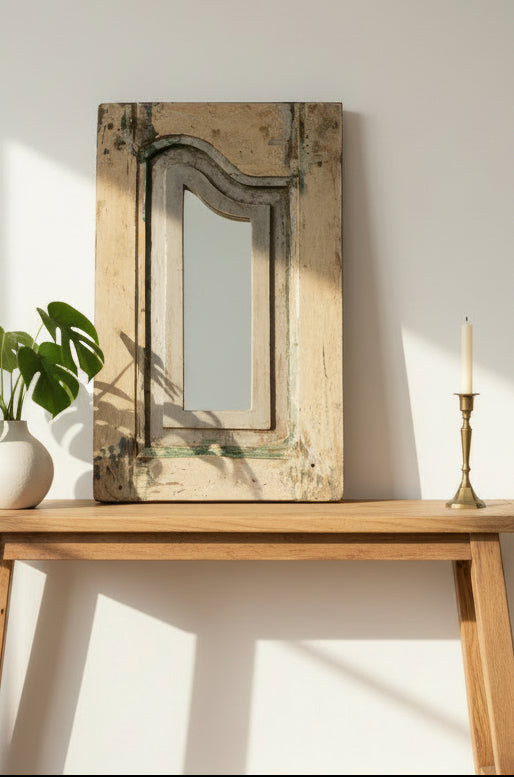 Asha Vintage Teakwood Mirror