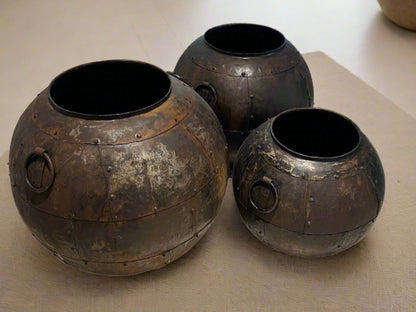 Raya Riveted Metal Pots
