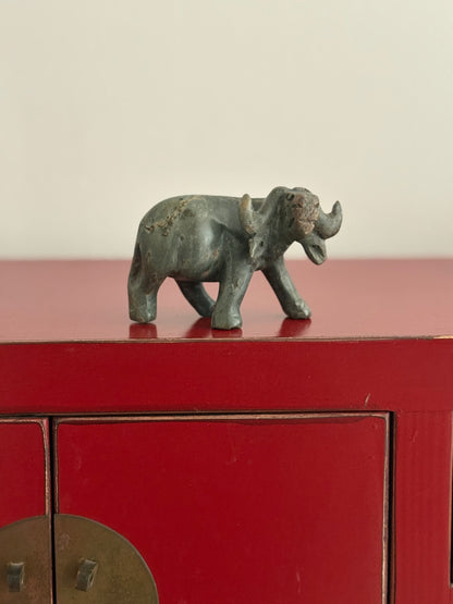 African Hand-Carved Cape Buffalo | Natural stone Figurine