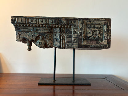 Old Pillar Candle Holder - Large