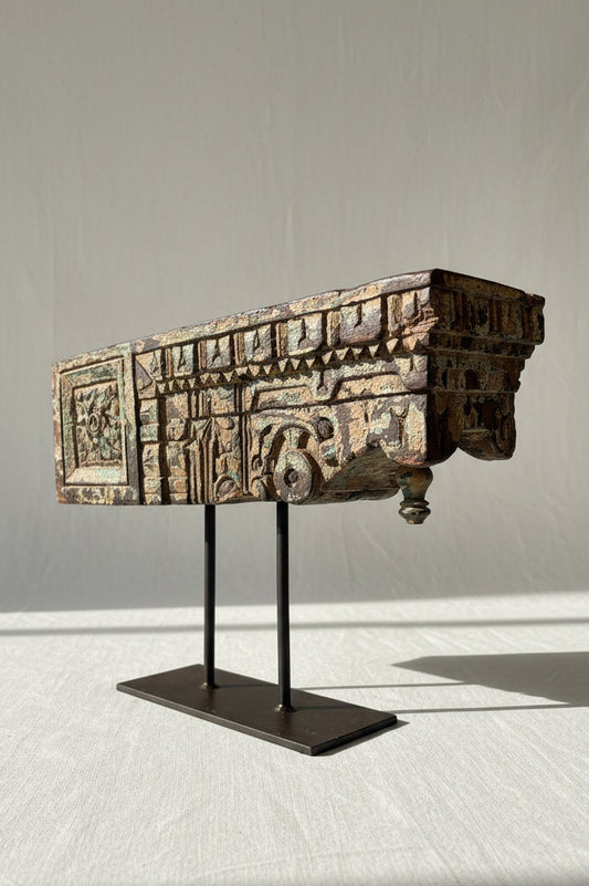 Old Pillar Candle Holder - Large