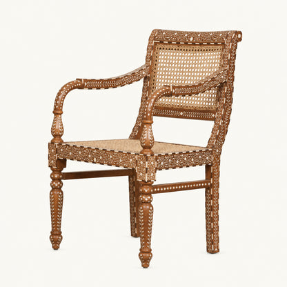 The Arjun Rattan Inlay chair