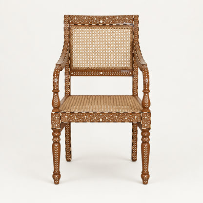 The Arjun Rattan Inlay chair