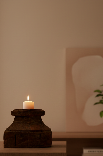 Anjali Vintage Pillar - Candle Holder
