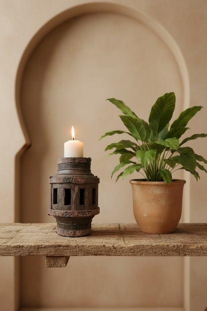 Old Wheel - Candle Holder